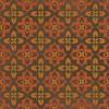 Pattern 33 the Red Baron 36x36 Vintage Vinyl Floorcloth