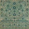 Pattern 36 A few Flowers at his feet 48x48 Vintage Vinyl Floorcloth