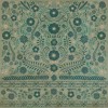 Pattern 36 A few Flowers at his feet 60x60 Vintage Vinyl Floorcloth