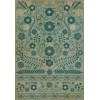 Pattern 36 A few Flowers at his feet 70x102 Vintage Vinyl Floorcloth