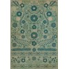 Pattern 36 A few Flowers at his feet 96x140 Vintage Vinyl Floorcloth