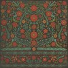 Pattern 36 A garden to walk in 120x120 Vintage Vinyl Floorcloth