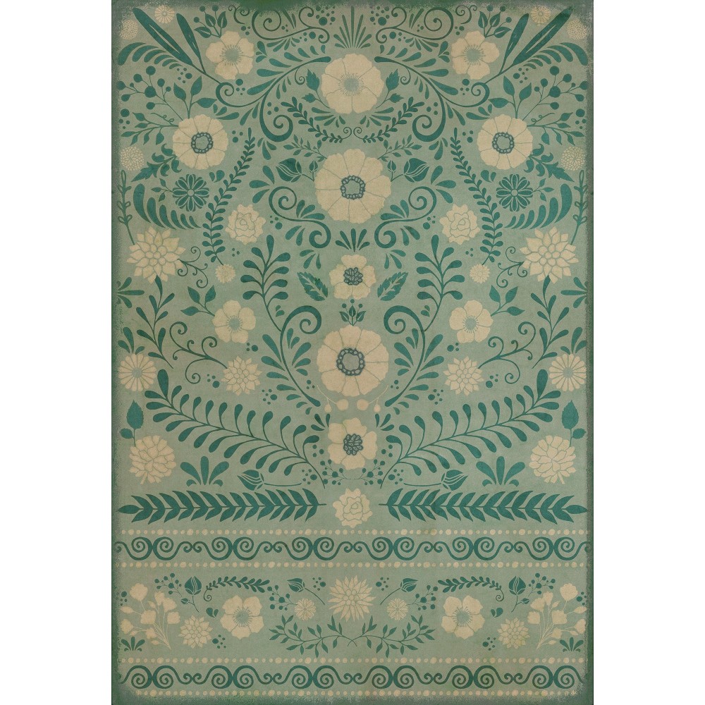 Pattern 36 Breathe 52x76 Vintage Vinyl Floorcloth