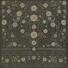 Pattern 36 Je Regrete Rien 36x36 Vintage Vinyl Floorcloth