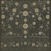 Pattern 36 Je Regrete Rien 48x48 Vintage Vinyl Floorcloth