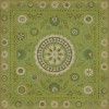 Pattern 38 A Garden Path 60x60 Vintage Vinyl Floorcloth