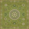 Pattern 38 A Garden Path 72x72 Vintage Vinyl Floorcloth