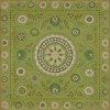 Pattern 38 A Garden Path 96x96 Vintage Vinyl Floorcloth