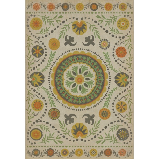 Pattern 38 Autumn 52x76 Vintage Vinyl Floorcloth