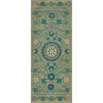Pattern 38 Boho Blue 36x90 Vintage Vinyl Floorcloth
