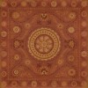 Pattern 38 Crimson 48x48 Vintage Vinyl Floorcloth