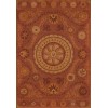 Pattern 38 Crimson 96x140 Vintage Vinyl Floorcloth