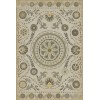 Pattern 38 Je Pense 24x36 Vintage Vinyl Floorcloth
