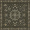Pattern 38 L'etat C'est Moi 48x48 Vintage Vinyl Floorcloth