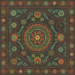 Pattern 38 State of Mind 120x120 Vintage Vinyl Floorcloth