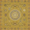 Pattern 38 The sun shines on 48x48 Vintage Vinyl Floorcloth