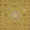 Pattern 38 The sun shines on 72x72 Vintage Vinyl Floorcloth