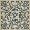 Pattern 39 Gin Rummy 72x72 Vintage Vinyl Floorcloth