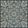 Pattern 39 Spades 48x48 Vintage Vinyl Floorcloth