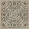 Pattern 40 Drummond Castle 48x48 Vintage Vinyl Floorcloth