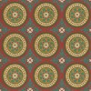 Pattern 43 Awakening 36x36 Vintage Vinyl Floorcloth