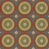 Pattern 43 Awakening 48x48 Vintage Vinyl Floorcloth