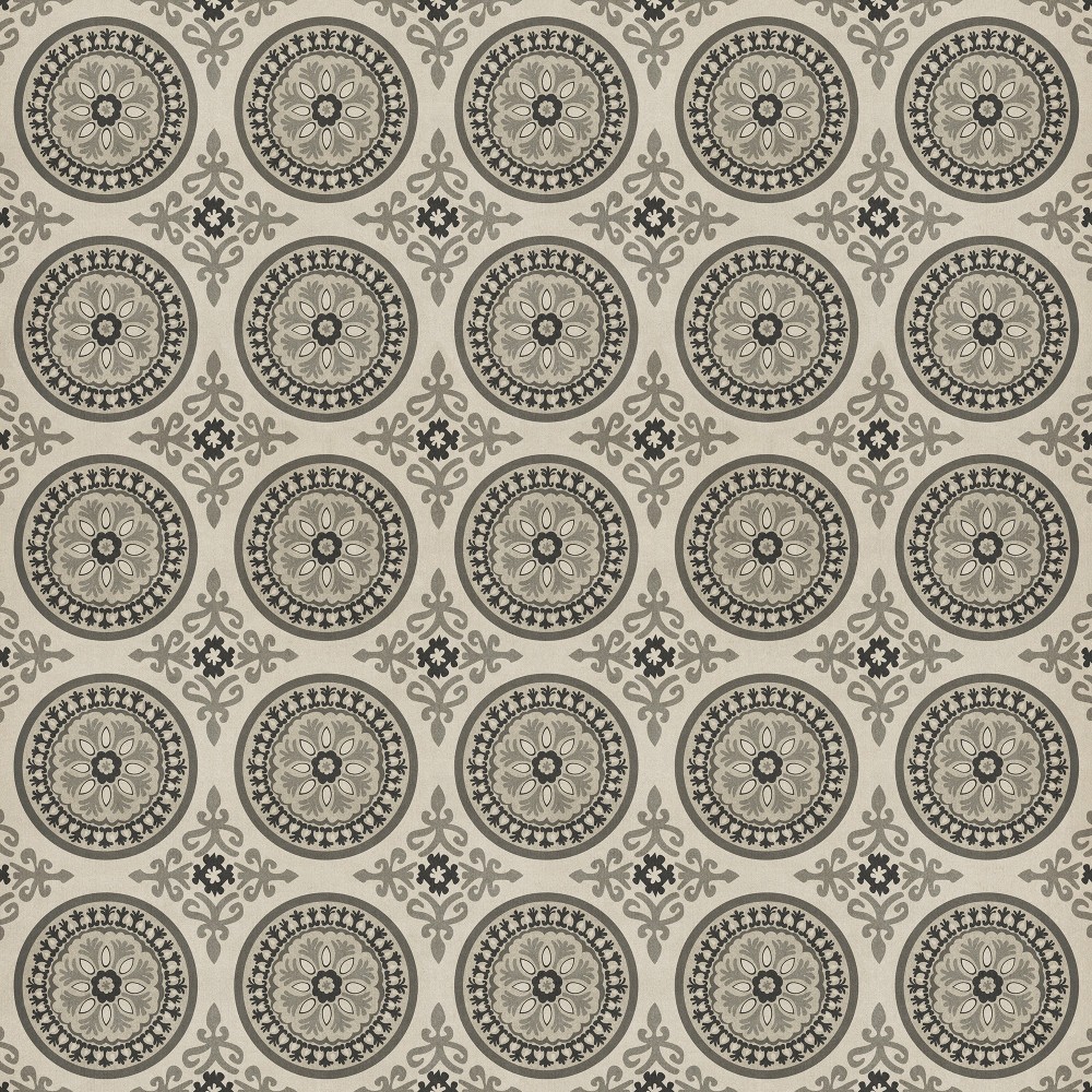 Pattern 43 Peace 120x120 Vintage Vinyl Floorcloth