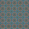 Pattern 43 Samadi 120x120 Vintage Vinyl Floorcloth