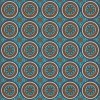 Pattern 43 Samadi 96x96 Vintage Vinyl Floorcloth