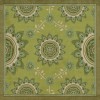 Pattern 44 Sashiko 120x120 Vintage Vinyl Floorcloth