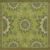 Pattern 44 Sashiko 72x72 Vintage Vinyl Floorcloth