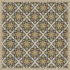 Pattern 45 Auratus 36x36 Vintage Vinyl Floorcloth