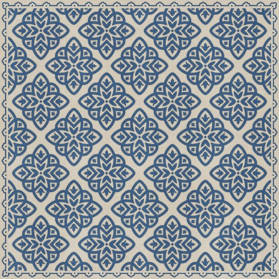 Pattern 45 Eburneus 36x36 Vintage Vinyl Floorcloth