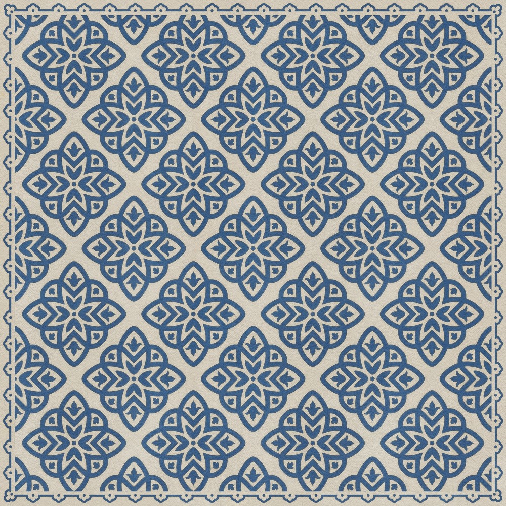 Pattern 45 Eburneus 36x36 Vintage Vinyl Floorcloth