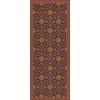 Pattern 45 Rubellus 36x90 Vintage Vinyl Floorcloth