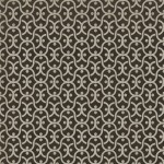 Pattern 47 Black Russian 48x48 Vintage Vinyl Floorcloth