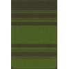 Pattern 50 Organic Stripes Black and Green 20x30 Vintage Vinyl Floorcloth