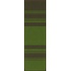 Pattern 50 Organic Stripes Black and Green 36x115 Vintage Vinyl Floorcloth
