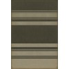 Pattern 50 Organic Stripes Black and Tan 38x56 Vintage Vinyl Floorcloth