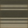 Pattern 50 Organic Stripes Black and Tan 48x48 Vintage Vinyl Floorcloth