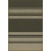 Pattern 50 Organic Stripes Black and Tan 52x76 Vintage Vinyl Floorcloth