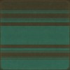 Pattern 50 Organic Stripes Black and Teal 48x48 Vintage Vinyl Floorcloth