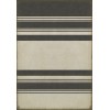 Pattern 50 Organic Stripes Black and White 70x102 Vintage Vinyl Floorcloth