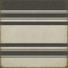 Pattern 50 Organic Stripes Black and White 96x96 Vintage Vinyl Floorcloth