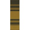 Pattern 50 Organic Stripes Black and Yellow 36x115 Vintage Vinyl Floorcloth