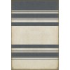 Pattern 50 Organic Stripes Blue and White 52x76 Vintage Vinyl Floorcloth