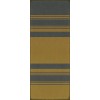 Pattern 50 Organic Stripes Blue and Yellow 36x90 Vintage Vinyl Floorcloth