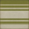 Pattern 50 Organic Stripes Green and White 36x36 Vintage Vinyl Floorcloth