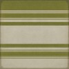 Pattern 50 Organic Stripes Green and White 96x96 Vintage Vinyl Floorcloth