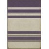 Pattern 50 Organic Stripes Purple and White 120x175 Vintage Vinyl Floorcloth